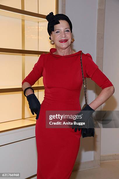 Barbara Engel attends Harald Gloeoeckler's 30th anniversary party of his label Pompoeoes' at Hotel Adlon on January 15, 2017 in Berlin, Germany.