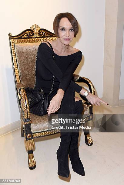 Anouschka Renzi attends the 30th Anniversary of Designer Harald Gloeoecklers Label Pompoeoes on January 15, 2017 in Berlin, Germany.