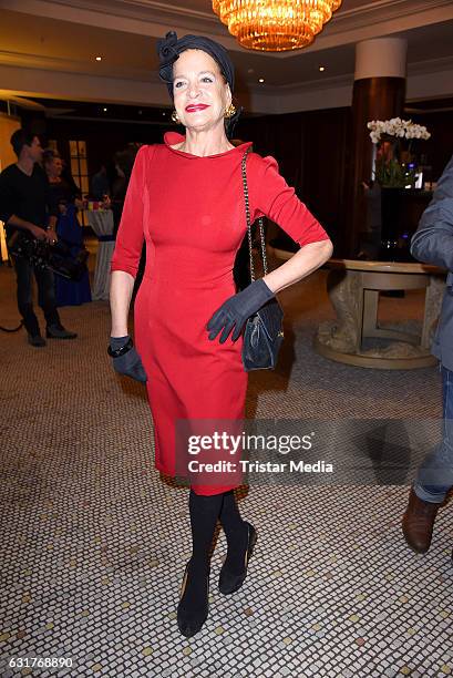 Barbara Engel attends the 30th Anniversary of Designer Harald Gloeoecklers Label Pompoeoes on January 15, 2017 in Berlin, Germany.