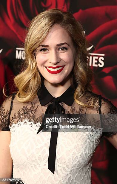 Brittany Bristow attends the Hallmark Channel And Hallmark Movies And Mysteries Winter 2017 TCA Press Tour at The Tournament House on January 14,...