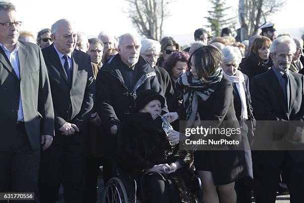 Funeral of Greeces Ambassador to Brazil Kyriakos Amiridis in Thessaloniki, Greece on January 15, 2017.The ambassador of Greece in Brazil was buried...