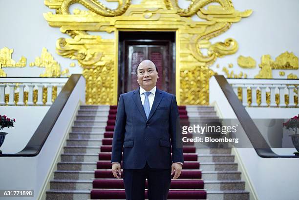 Nguyen Xuan Phuc, Vietnam's prime minister, stands for a photograph at the Government Office in Hanoi, Vietnam, on Friday, Jan. 13, 2017. Vietnam...