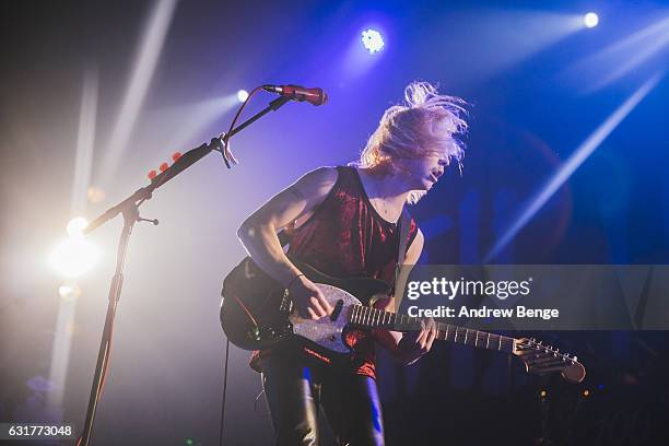 Ryan Potter of The Hunna performs at The O2 Ritz Manchester on January 15, 2017 in Manchester, England.