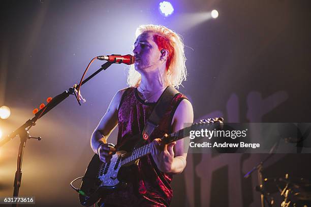 Ryan Potter of The Hunna performs at The O2 Ritz Manchester on January 15, 2017 in Manchester, England.