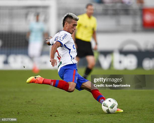 Bahia midfielder Paulo Junior during the first half of the Florida Cup game between Bahia and Estudiantes on January 15 at Bright House Networks...