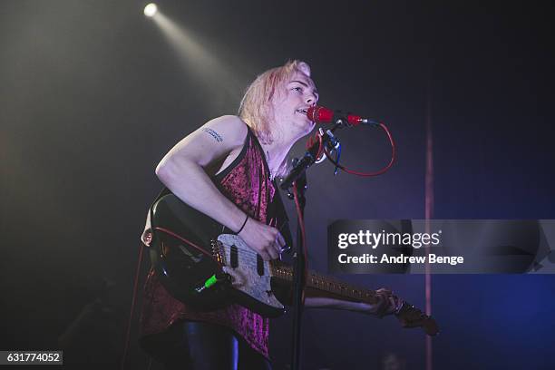 Ryan Potter of The Hunna performs at The O2 Ritz Manchester on January 15, 2017 in Manchester, England.