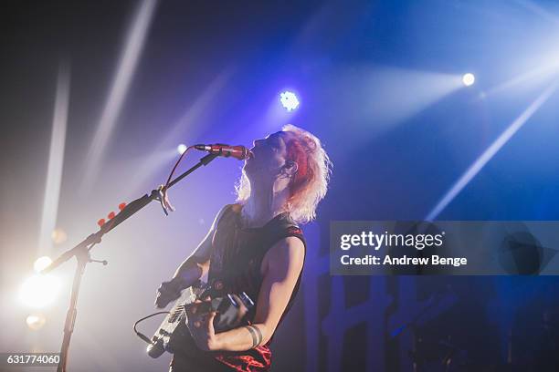 Ryan Potter of The Hunna performs at The O2 Ritz Manchester on January 15, 2017 in Manchester, England.