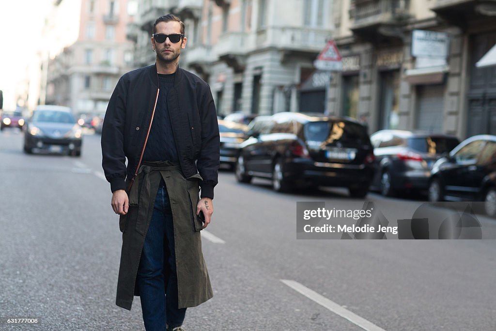 Street Style: January 15 - Milan Men's Fashion Week Fall/Winter 2017/18