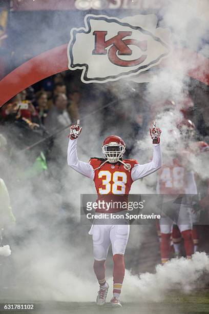Kansas City Chiefs free safety Ron Parker during the NFL AFC divisional playoff game between the Pittsburgh Steelers and the Kansas City Chiefs on...