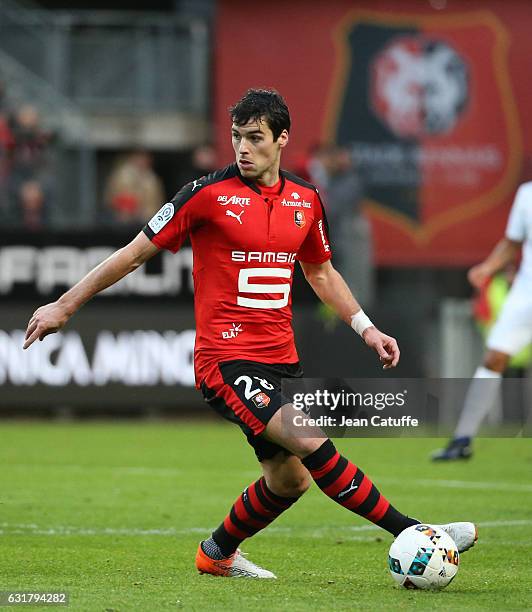 Yoann Gourcuff of Rennes in action during the French Ligue 1 match between Stade Rennais FC and Paris Saint-Germain at Roazhon Park stadium on...