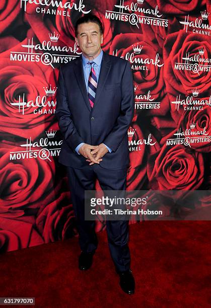William Baldwin attends Hallmark Channel Movies and Mysteries Winter 2017 TCA Press Tour at The Tournament House on January 14, 2017 in Pasadena,...