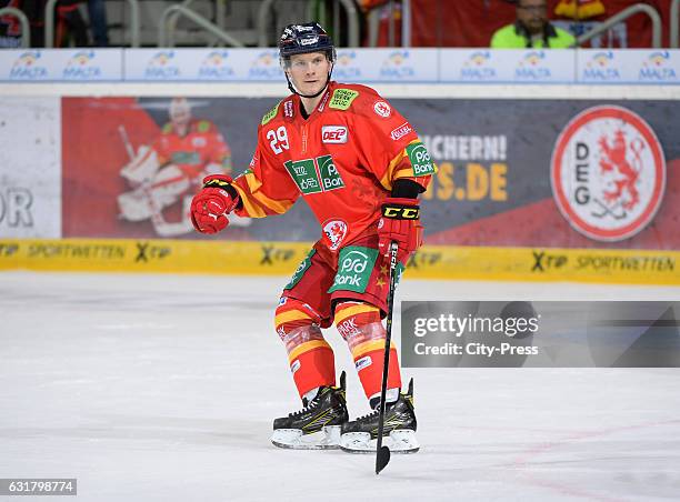 Alexander Preibisch of the Duesseldorfer EG during the action shot on october 2, 2016 in Duesseldorf, Germany.