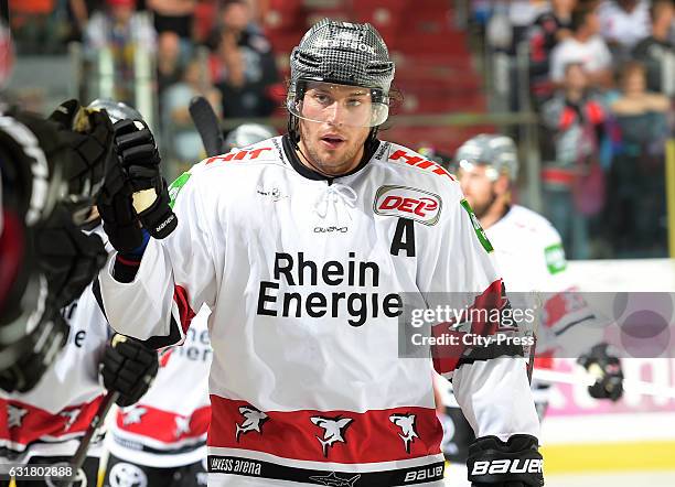 Ryan Jones of the Koelner Haien during the action shot on September 9, 2016 in Nuremberg, Germany.