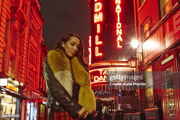 Singer song-writer Paloma Ayana Stoecker aka Delilah is photographed on November 13, 2014 in London, England.