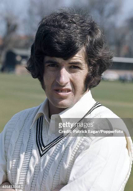 John Parker of New Zealand during the tour match between DH Robins' XI and New Zealand at The Saffrons, Eastbourne, 24th April 1973.