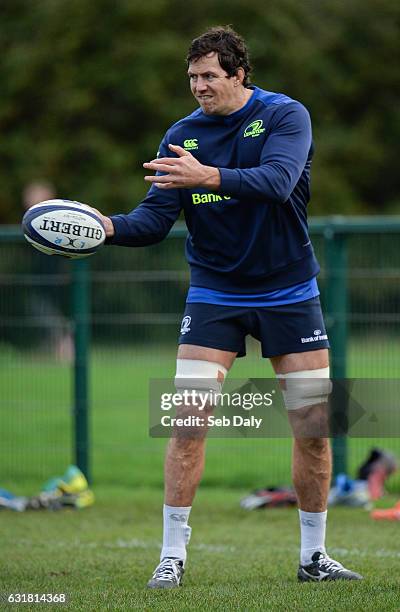 Dublin , Ireland - 16 January 2017; Mike McCarthy of Leinster during squad training at UCD in Belfield, Dublin.
