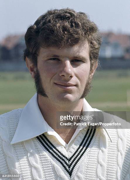 Eric Gillott of New Zealand during the tour match between DH Robins' XI and New Zealand at The Saffrons, Eastbourne, 24th April 1973.