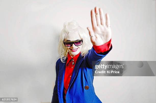 Fashion designer Pam Hogg is photographed on January 9, 2017 in London, England.