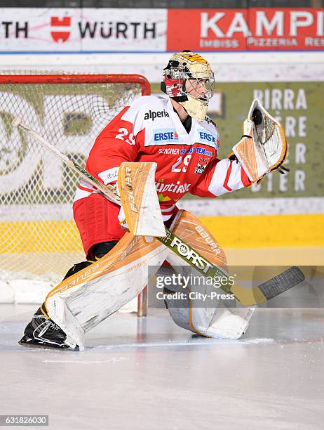 Jacob Smith of HC Bozen during the action shot September 18, 2016 in Bozen, Italien.