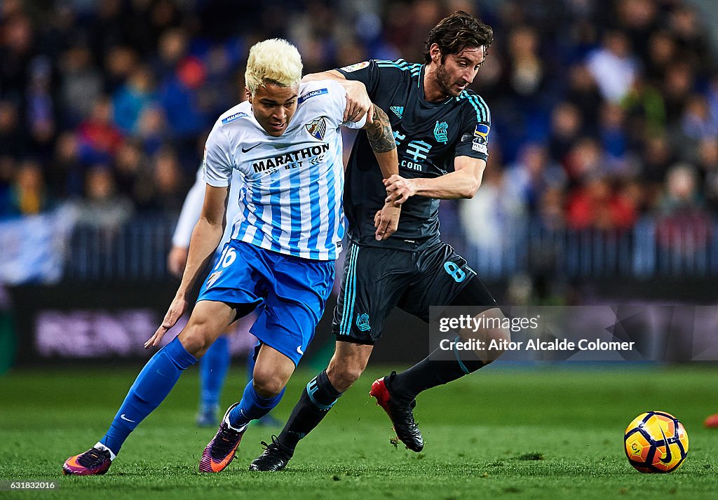 Malaga CF v Real Sociedad de Futbol - La Liga