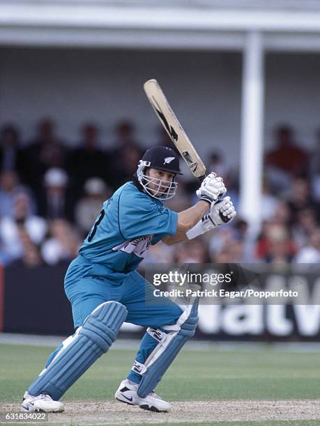 Adam Parore batting for New Zealand during the World Cup group match between New Zealand and West Indies at Southampton, 24th May 1999.