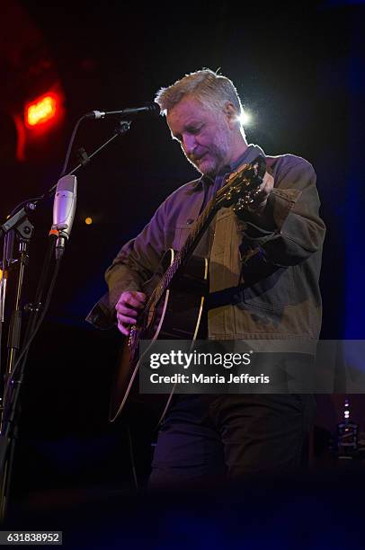 Billy Bragg & Joe Henry perform at the Union Chapel on January 16, 2017 in London, England.