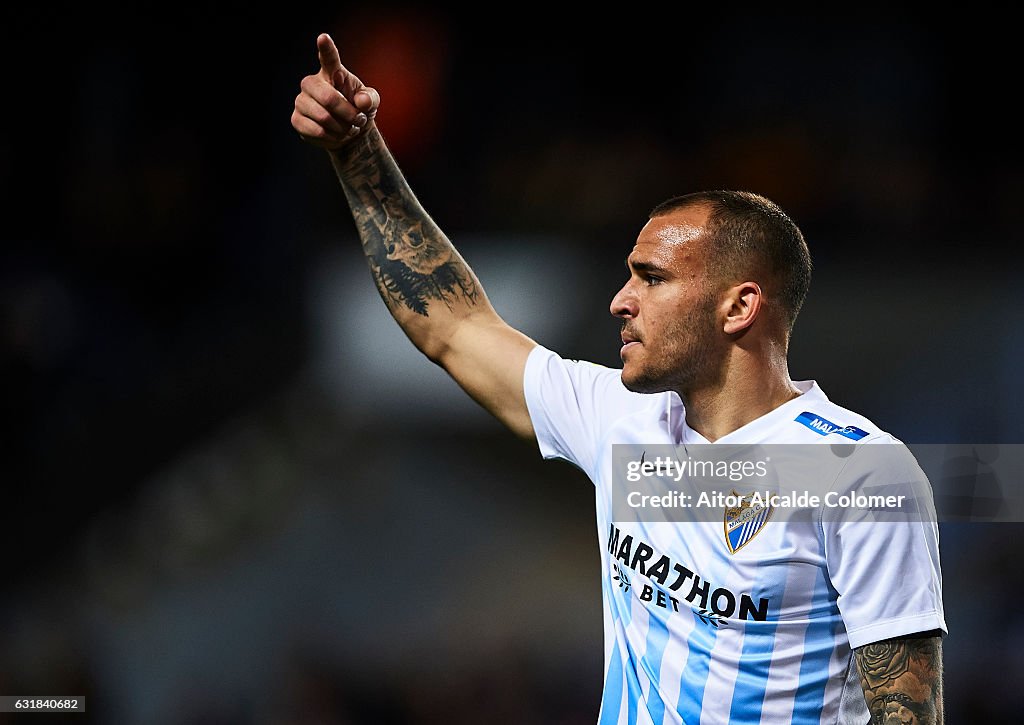 Malaga CF v Real Sociedad de Futbol - La Liga