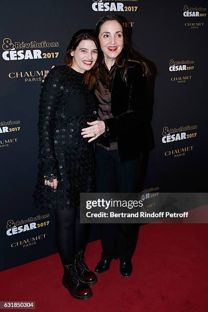 Revelation for "Peur de rien", Manal Issa and her sponsor Dominique Blanc attend the "Cesar - Revelations 2017" Photocall and Cocktail at Chaumet on...