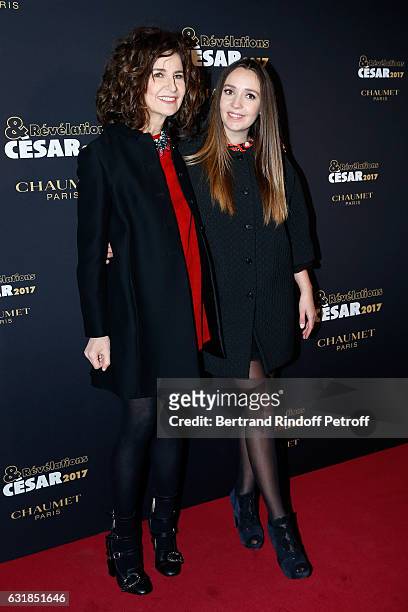 Revelation for "Voir du pays", Ginger Roman and her sponsor Valerie Lemercier attend the "Cesar - Revelations 2017" Photocall and Cocktail at Chaumet...