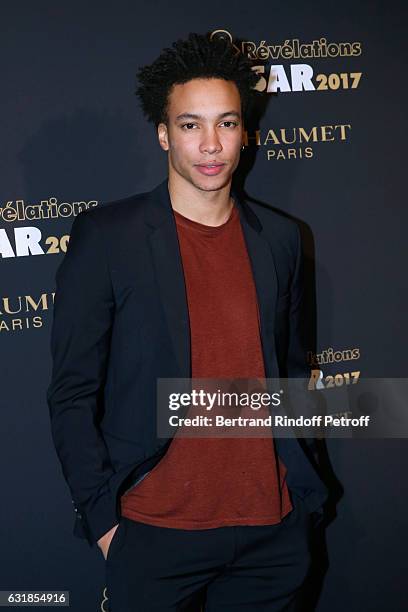 Revelation for "Quand on a 17 ans", Corentin Fila attend the "Cesar - Revelations 2017" Photocall and Cocktail at Chaumet on January 16, 2017 in...