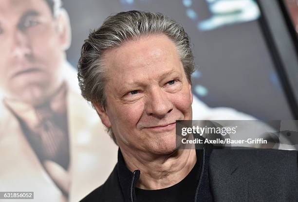 Actor Chris Cooper arrives at the Premiere of 'Live By Night' at TCL Chinese Theatre on January 9, 2017 in Hollywood, California.