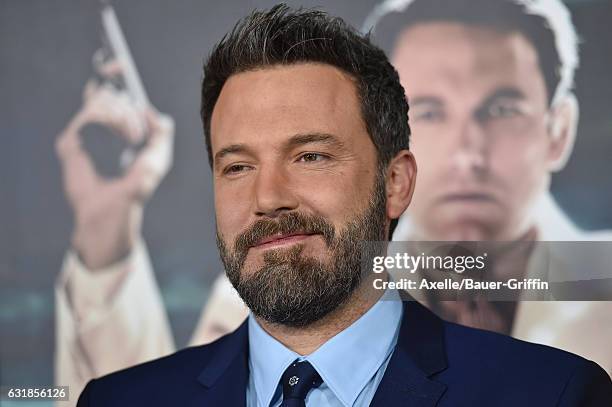 Actor Ben Affleck arrives at the Premiere of 'Live By Night' at TCL Chinese Theatre on January 9, 2017 in Hollywood, California.