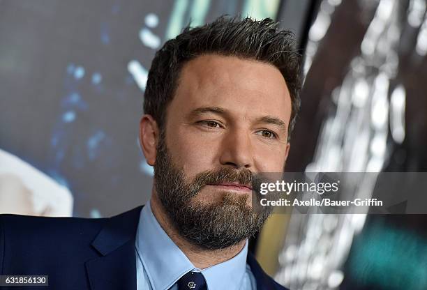 Actor Ben Affleck arrives at the Premiere of 'Live By Night' at TCL Chinese Theatre on January 9, 2017 in Hollywood, California.