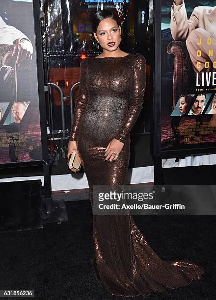 Actress Christina Milian arrives at the Premiere of 'Live By Night' at TCL Chinese Theatre on January 9, 2017 in Hollywood, California.