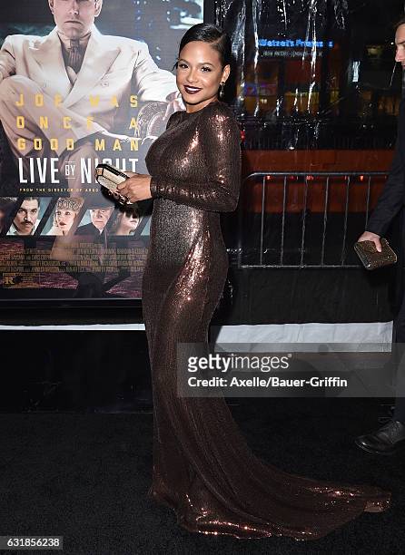 Actress Christina Milian arrives at the Premiere of 'Live By Night' at TCL Chinese Theatre on January 9, 2017 in Hollywood, California.