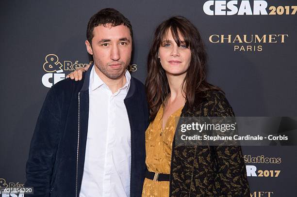 Sofian Khammes and Judith Chemla attend the 'Cesar - Revelations 2017' on January 16, 2017 in Paris, France.