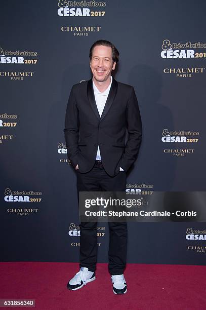 Reda Kateb attends the 'Cesar - Revelations 2017' on January 16, 2017 in Paris, France.