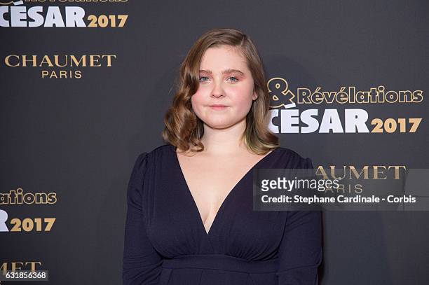 Liv Henneguier attends the 'Cesar - Revelations 2017' on January 16, 2017 in Paris, France.