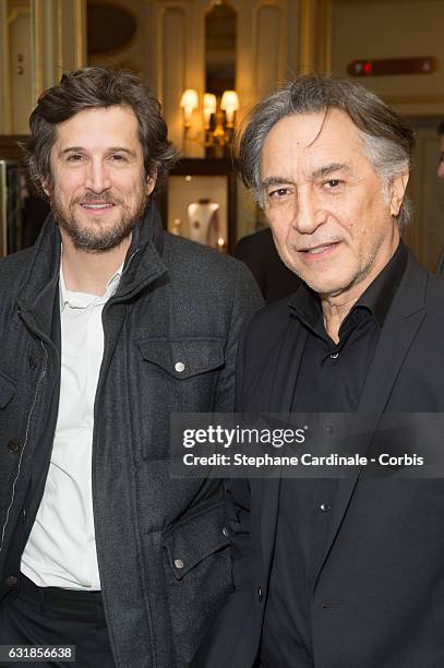 Guillaume Canet and Richard Berry attends the 'Cesar - Revelations 2017' on January 16, 2017 in Paris, France.