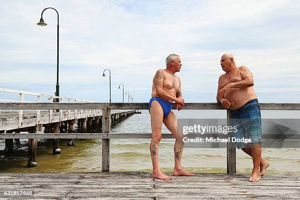 Beach goers enjoy the atmosphere at South Melbourne Beach on January 17, 2017 in Melbourne, Australia. Temperatures reached above 30 degrees celsius...