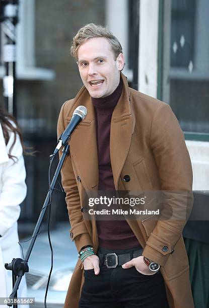 Jack Fox attends 100 Years Of The Ivy Celebrated by Unveiling Of Green Plaque - Photocall on January 17, 2017 in London, United Kingdom.