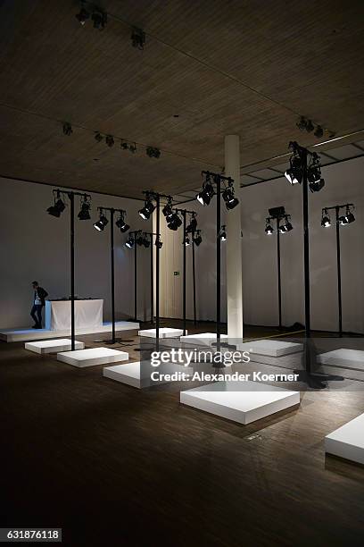 General view of the Brachmann presentation during the Mercedes-Benz Fashion Week Berlin A/W 2017 at Stage at me Collectors Room on January 17, 2017...