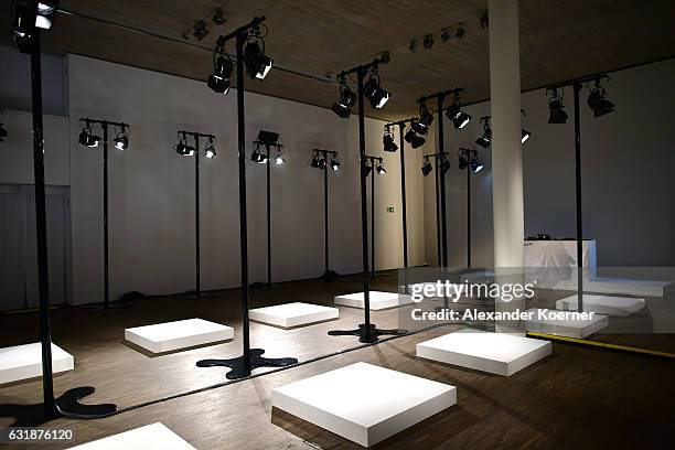 General view of the Brachmann presentation during the Mercedes-Benz Fashion Week Berlin A/W 2017 at Stage at me Collectors Room on January 17, 2017...