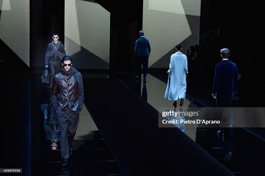 Giorgio Armani - Runway - Milan Men's Fashion Week Fall/Winter 2017/18