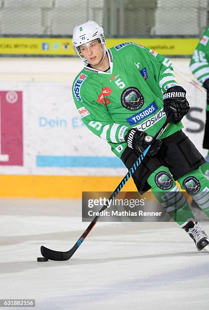 Aljaz Chvatal of Olympija Ljubljana during the action shot on September 16, 2016 in Ljubljana, Slovenia.