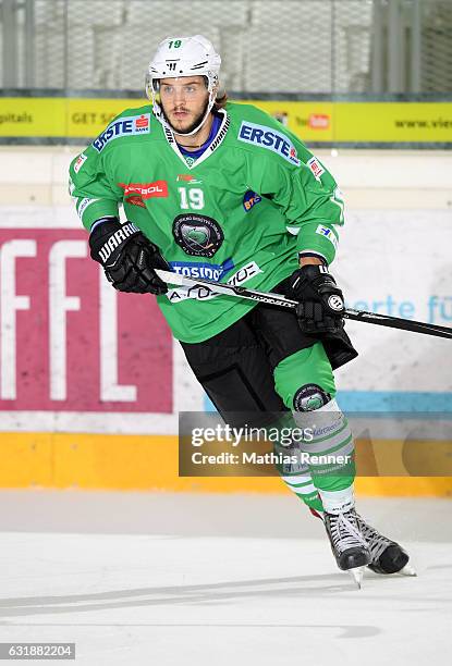 Gal Koren of Olimpija Ljubljana during the action shot on September 16, 2016 in Ljubljana, Slovenia.