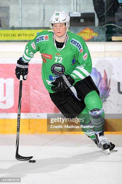 Kristjan Cepon of Olimpija Ljubljana during the action shot on September 16, 2016 in Ljubljana, Slovenia.