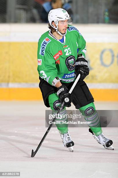 David Planko of Olimpija Ljubljana during the action shot on September 16, 2016 in Ljubljana, Slovenia.