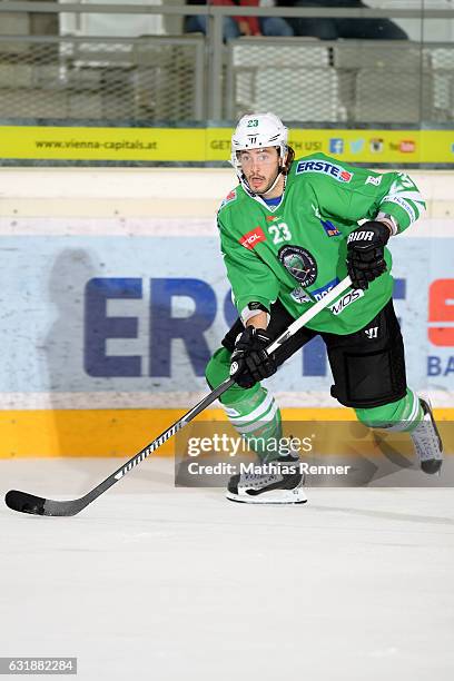 David Planko of Olimpija Ljubljana during the action shot on September 16, 2016 in Ljubljana, Slovenia.