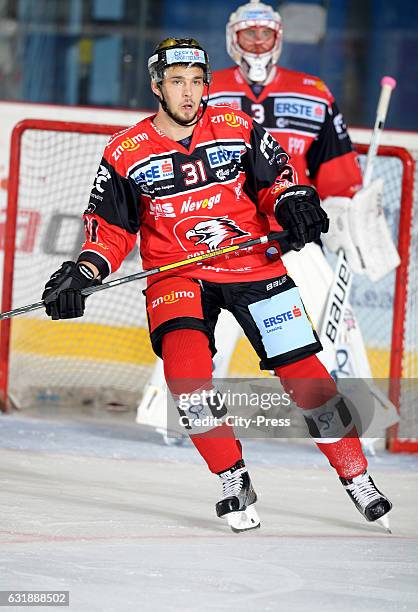 Jakub Stehlik of HC Orli Znojmo during the action shot September 16, 2016 in Znojmo, Czech Republic.